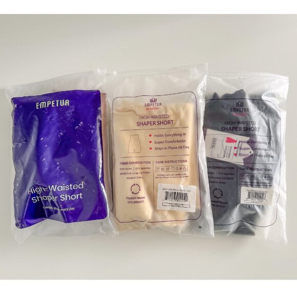 Bundle of 3 Empetua High-Waisted Shaper Shorts - Size 4X - Picture 1 of 10